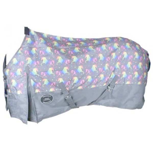 Showman UNICORN Print TURNOUT SHEET 1200D Ripstop Waterproof & Breathable