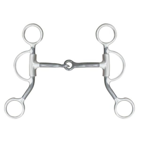 Showman Stainless Steel SNAFFLE BIT 5" Broken SWEET IRON SWIVEL Mouth