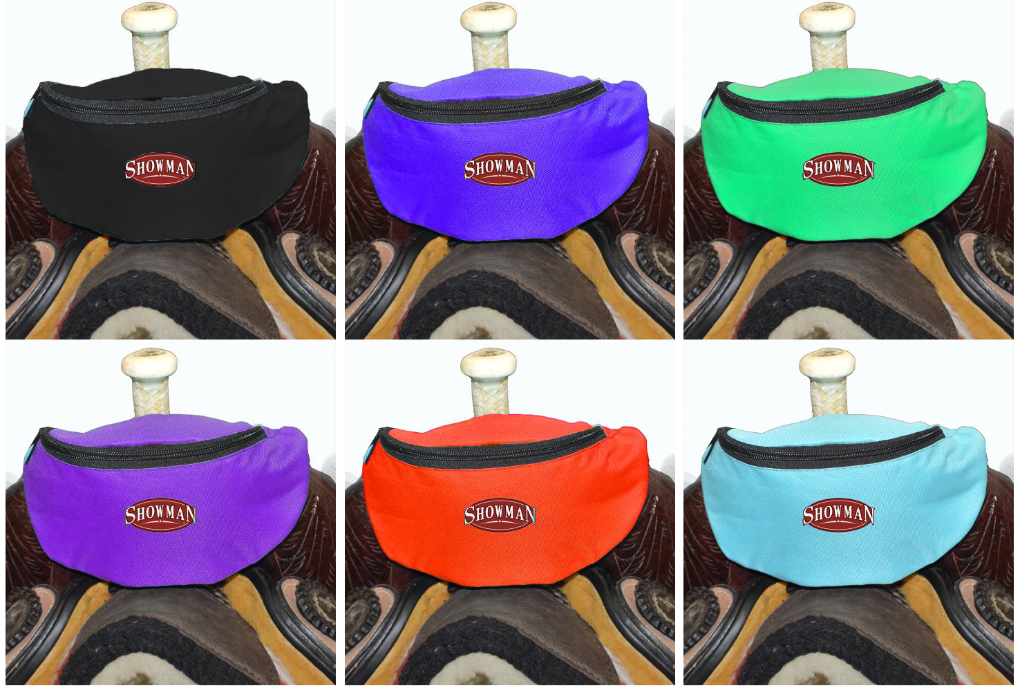 Showman SADDLE POUCH Insulated Nylon with Two Convenient Pockets 