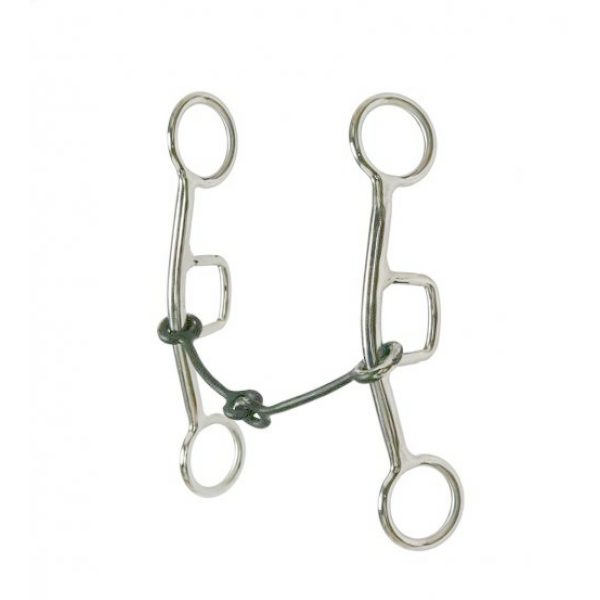 Showman Stainless Steel SLIDING GAG BIT with 5" SWEET IRON 1/4" Thick Mouth