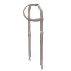 Showman ARGENTINA Cow Leather One Ear HEADSTALL w/ Barbed Wire Tooling - Image 3